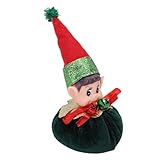 [AMBIENTE CÁLIDO] Crea el ambiente para una Navidad acogedora e inolvidable con esta adorable figura de elfo navideño que aporta alegría navideña.