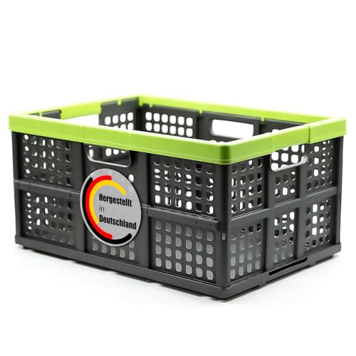 BigDean Klappbox faltbar extra groß & extrem stabil – Klappkorb ideal für Einkäufe und Transport – Einkaufskorb faltbar Made in Germany Klappbox BigDean Klappbox faltbar extra groß & extrem stabil – Klappkorb ideal für Einkäufe und Transport – Einkaufskorb faltbar Made in Germany Klappbox