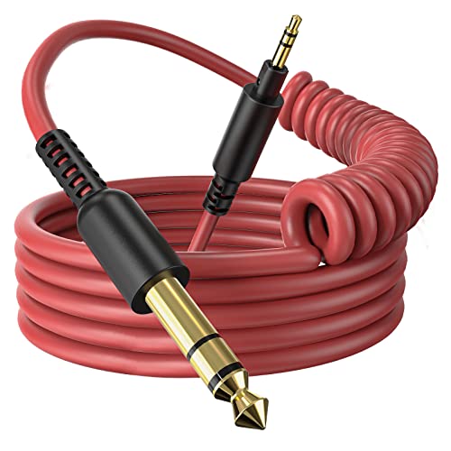 OneOdio Fusion A71/HiFi/Pro C/Pro M Wired Headphones Audio Cable Red - 6.35mm to 3.5mm
