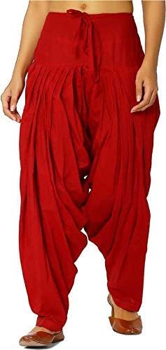 abrav Woman's Readymade Regular Fit Patiala Pants || Solid Cotton Patiala || Cotton Salwar Pants || Loose Fit Punjabi Patiala Pants|| Free Size-picture-53