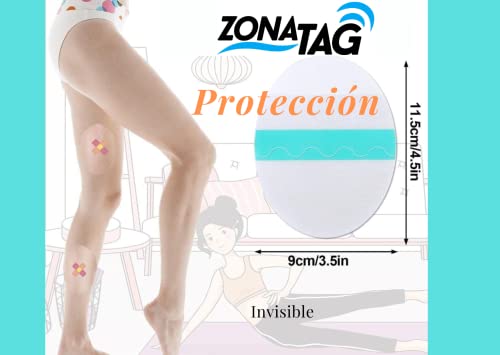 Zonatag Parche venda transparente impermeable para proteger heridas haciendo natación, corriendo protege del sudor, también como refuerzo de tiritas, esparadrapos Cover