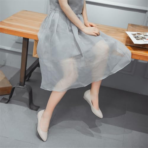 LYYSKY Comfortable Flats for Women Pointed Toe Slip On Pumps Dress Shoe Plus Size EU32-EU48/US2-US154