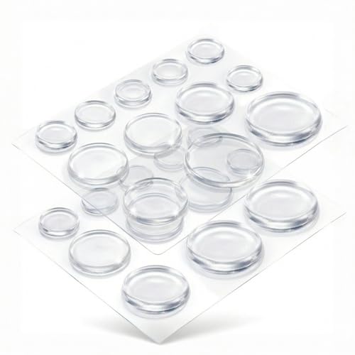 Miwayer Drum Dampeners-24 pcs in 3 Sizes, Cymbals Drum Dampening Moon Gels Mute Pads for Drum Set...