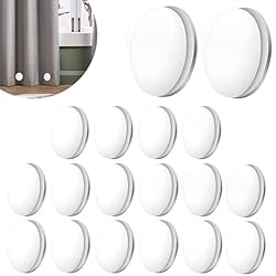 Cortina De Baño Con Peso FCSNJH 16 paquetes de cortinas de ducha pesos, cortina de ducha magnética, cortina de ducha con imán, cortina de ducha blanca, cortina magnética para cortinas, cortinas de ducha blancas