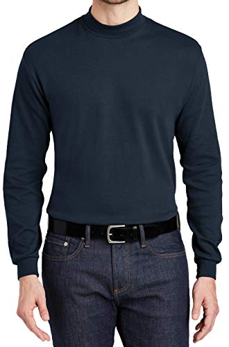 Mafoose Men's Interlock Knit Mock Turtleneck Sweaters