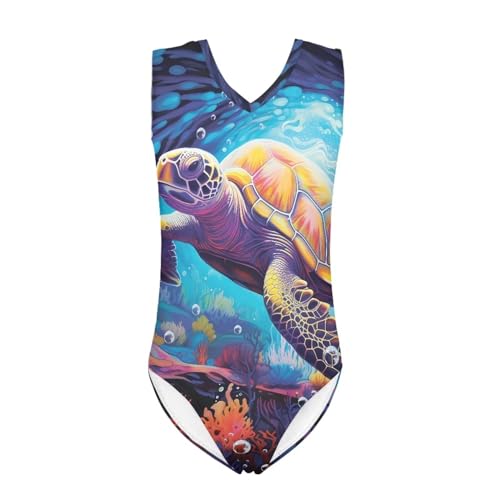 Image of One Piece Swimsuit Girls Kids Bathing Suit V Neck Wide Shoulder Strap Toddler Beach Swimwear for 3-14 Years