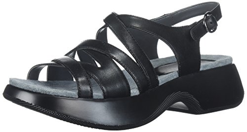 Dansko Women's Lolita Sandal, Black Full Grain, 40 M EU (9.5-10 US)