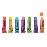 Expressions 7pc Flavored Moisturizing Shimmer Long Lasting Waterproof Colorful Lip Gloss Set For Women and Girls
