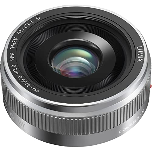 Panasonic LUMIX G II Lens, 20MM, F1.7 ASPH, MIRRORLESS Micro Four Thirds, H-H020AS (USA Silver)