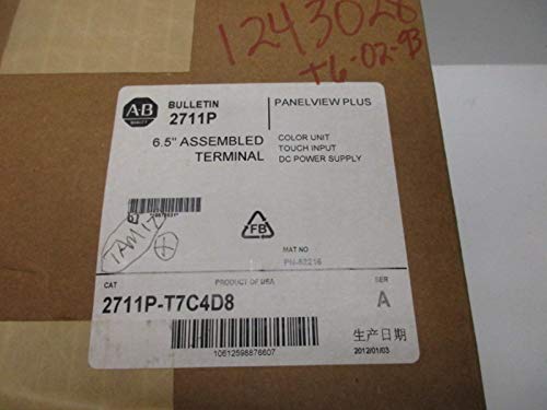 Аллен Брэдли Панел үчүн продукт этикеткасынын жакындан сүрөтүView Плюс 2711P-T7C4D8