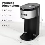 ZOVEK K Cup Coffee Maker, Pod or Ground Coffee Machine, (black) - Image 2