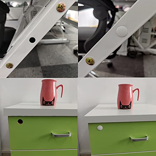 30 Pcs White Hole Plugs 13Mm (1/2") White Plastic Hole Plugs White Plastic Plugs For Holes Hardware Plugs Cabinet Hole Plugs Screw Hole Plugs Plastic Plugs For Holes (White) #TOP3