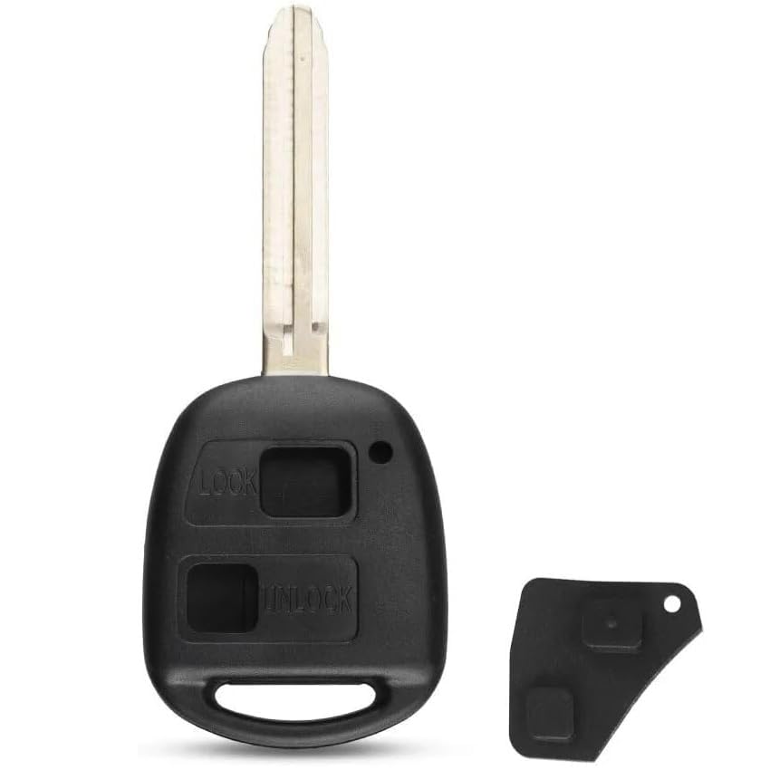 Carcasa Mando Llave de Coche,Carcasa de Llave,Funda para Llave de Coche,2 Botones Compatible con Toyota Avensis,Yaris,Avalon,Corolla,RAV4,Echo,FJ Cruiser,Land Cruiser,Prado