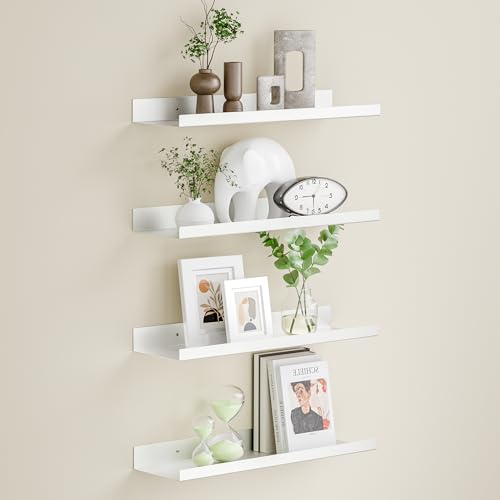 BYCY Metal Floating Shelves Set of 4,15.7 inch Nursery Book