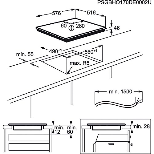 Foto von AEG IKE64441XB Autarkes Kochfeld Induktion Serie 6000 mit Bridge Hob²Hood Slider-Bedienung 60 cm Edelstahlrahmen