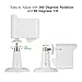Mrount for Outdoor Mount Wyze Cam V2, Protective Cover with Security Wall Mount for Indoor Outdoor Use, White (2 Pack)