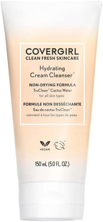 COVERGIRL Clean Fresh Skincare Limpador Cremoso Facial Hidratante, 150 mL
