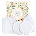 Reusable Makeup Remover Pads 16 Packs, Washable Organic Bamboo Cotton Rounds, Toner Pads, Facial Soft Cleansing Wipes with Laundry Bag