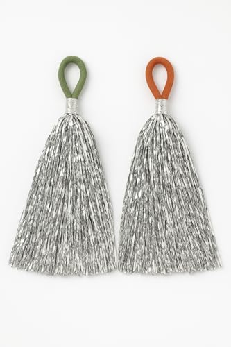 BookMyCostume Silver Pom Poms Cheerleader Dance Kids & Adults Costume Accessory 2-10 yrs