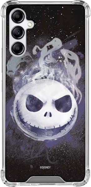 Skinit Clear Phone Case Compatible with Galaxy A15 5G - Officially Licensed Disney The Nightmare Before Christmas Jack Skellington Face Art Design