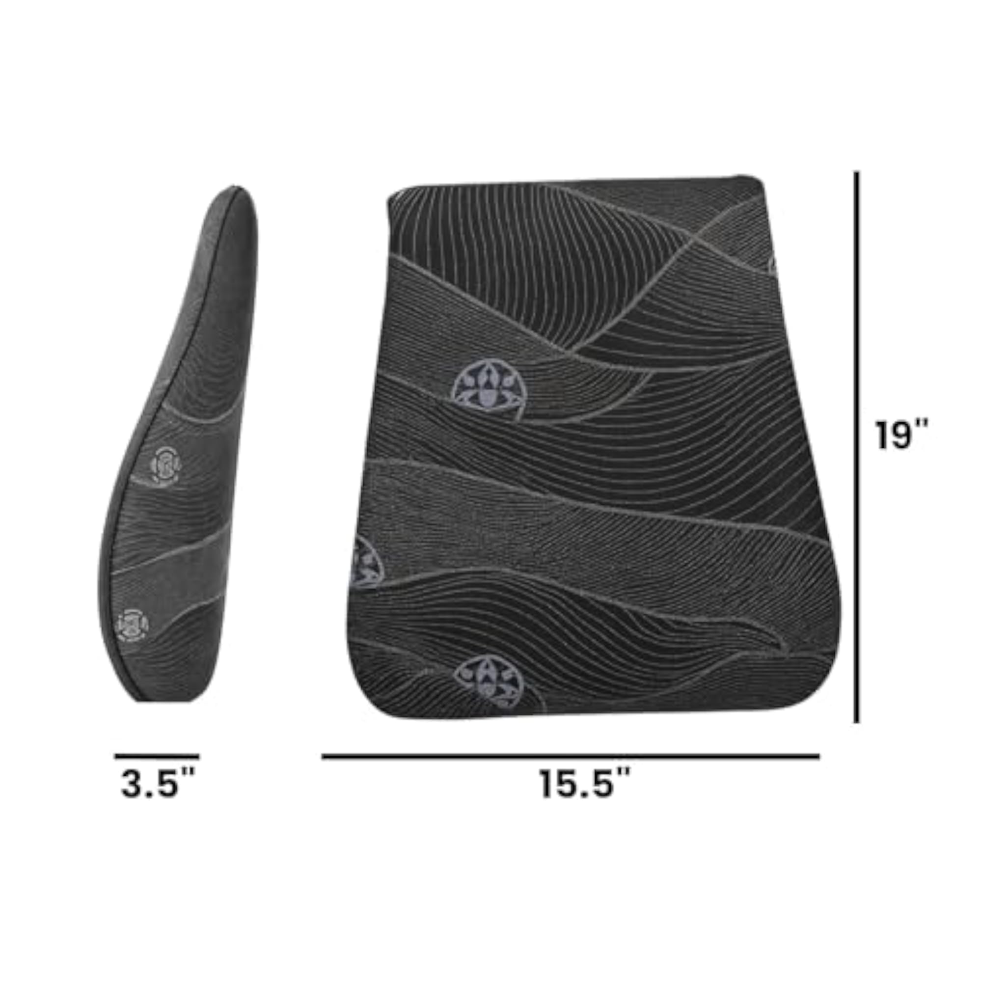 Memory Foam Slim Backrest Cushion Set of 1