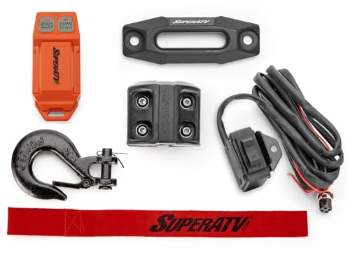 Kit Winch Eléctrico SuperATV 2500 LB con Cuerda Sintética 12V miniatura 6