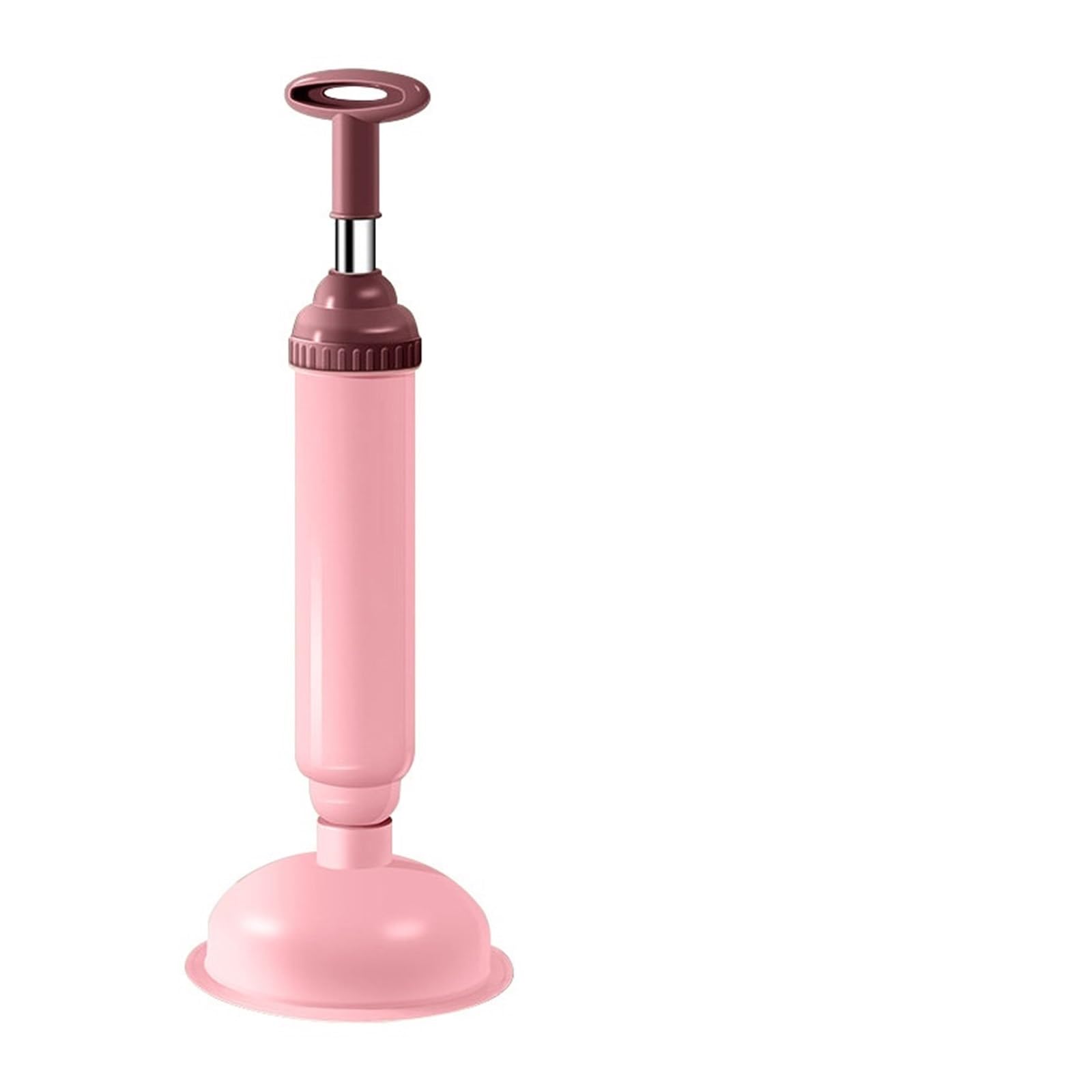 CHTKAGV Toilet Plunger with Strong Vacuum Suction Cup(1Pcs Pink)