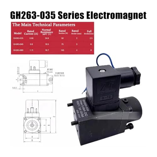 Bobine proportionnelle GH263-045 electrovanne hydraulique 0.8A GP45 MFZ18