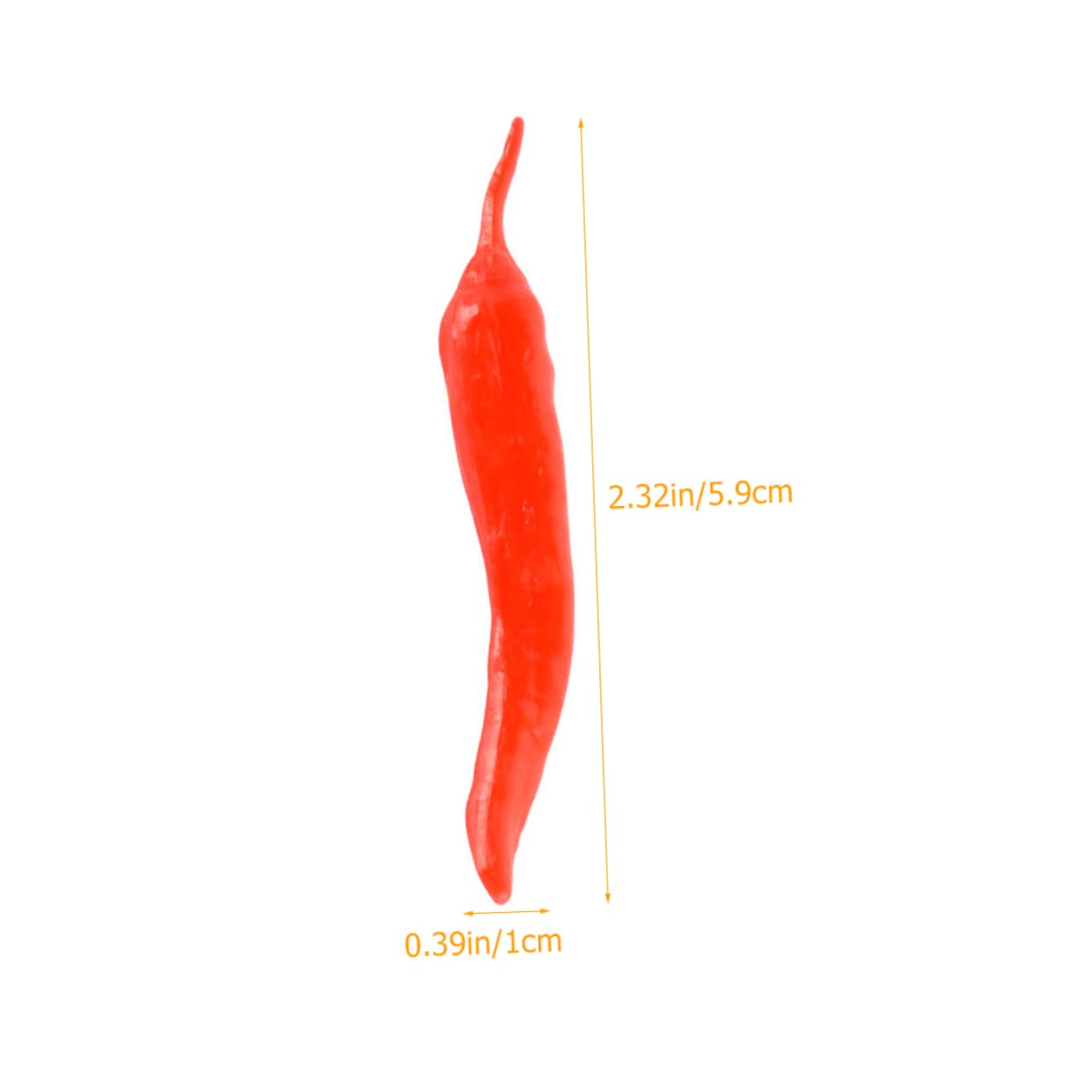 MAGICLULU 5 Set Peperoncino Realistico Artificiale Finto Peperoncino Decorazioni Ristorante Esposizione Verdura Peperoncino Ornamento Decorazione Da Tavolo Verdura Finta 12 pezzi*5