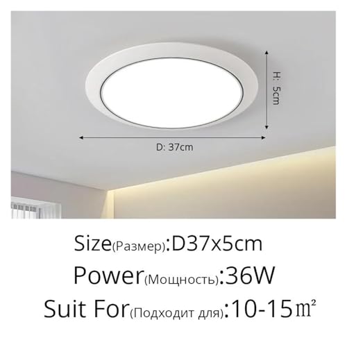 Lustres LED d37cm à trois niveaux d'éclairage pour balcon - 3