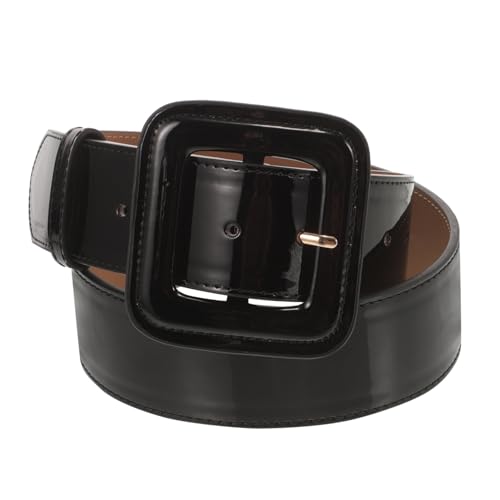 GALPADA Adjustable Wide PU Patent Belt for Women Sleek Fashion Waist Cincher for Dresses Coats Jeans Corset Waistband for Weddings Parties and Business Attire