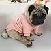 Meioro Reißverschluss mit Kapuze Hund Pullover Haustier Kleidung für Hund & Katze, niedlich, warm für Winter, Welpen & französische Bulldogge (XL, Rosa)