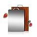 Taglieri SYY Mobilia, Acciaio Legno, Bordo Doppio Lato di Taglio, Utensile da Cucina con Manico in Metallo, Adatto for 2 A 5 Persone, 3 Cm di Spessore