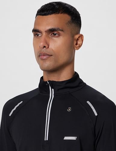 Image of Van Heusen Athleisure Men's Quick Dry Gym Jacket (81001 Black Medium)