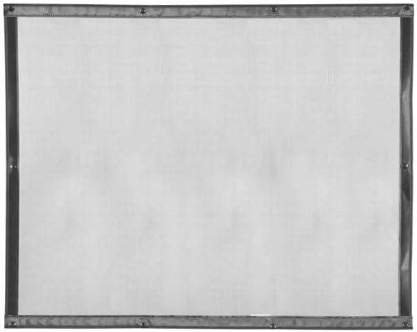 Technical Precision Replacement for Peterbilt 386 Year 2011 Black Bug Screen with Snaps