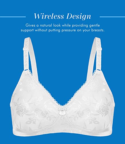 Bestform Women's 5006222 Floral Jacquard Wireless Soft Bra with Lightly-Lined Cups4