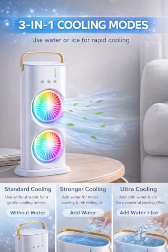 Mini Cooler For Double Ended Spray Fan Air Cooler Portable air Conditioner For Home Office Arttic cooler 3 In 1 Conditioner mini air Cooler Mini Cooler (S4) view 2