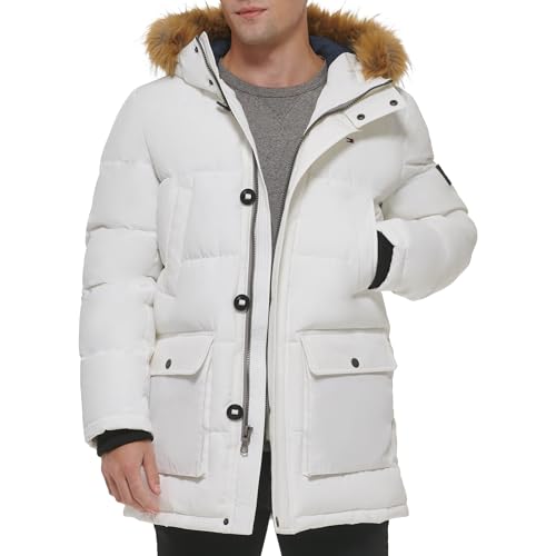 Image of Tommy Hilfiger Mens Quilted Snorkel Parka Coat