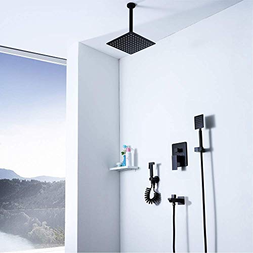 Ensemble de robinet de douche mural anti-calcaire pour cabine de bain - 6