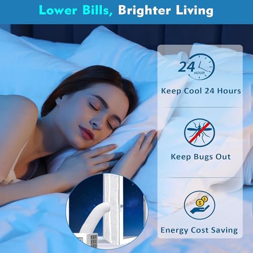 4 Stück Klimaanlage Fensterabdichtung Rolladen,Fensterabdichtung Klimaanlage,Fensterabdichtung Platte für Mobile Klimageräte,Verstellbare Fensterdichtungsplatte,Rolladen Abluftschlauch Adapter Fenster