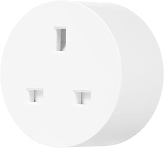 Smart Wi-Fi Plug Wireless WiFi Socket APP Remote Control Schedule Function Smart in-Wall Socket Outlet 10A White (UK Plug, AC230V)