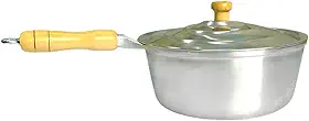 Panela Caçarola Aluminio Fundido Batido com Cabo de Madeira N° 22 - Jalice Alumínios