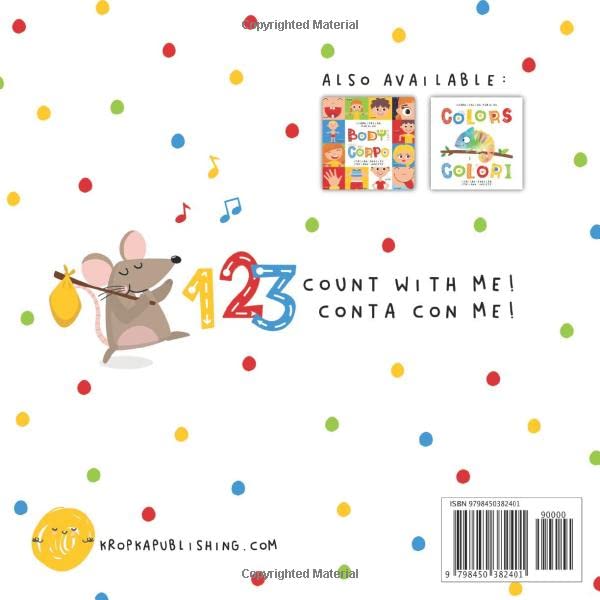 Learn Italian for Kids Numbers Numeri Count with Animals Italian - English Italiano - Inglese: My first bilingual picture word book for toddlers ... Le mie prime parole libro per bambini - Image 2