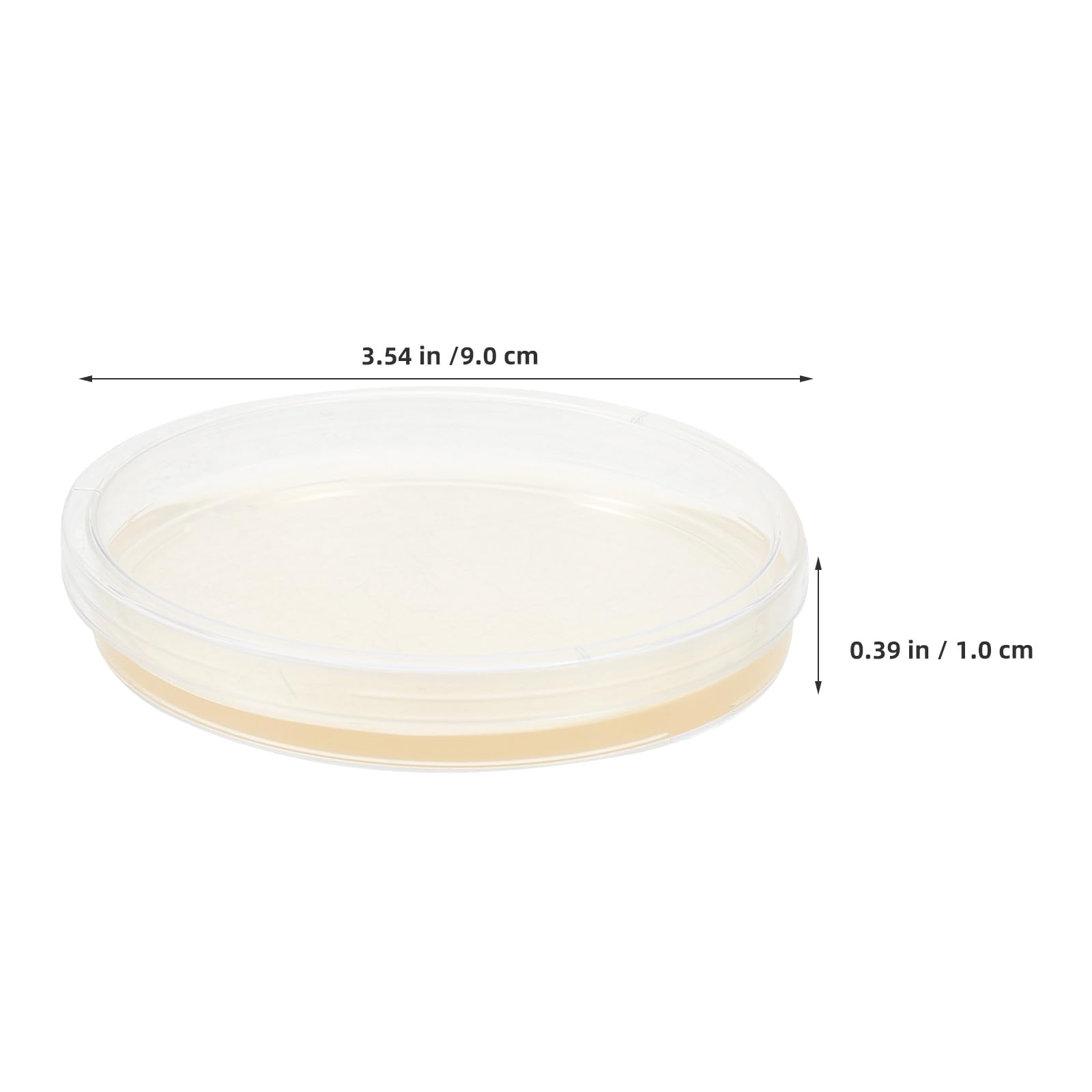 SOLUSTRE Piastre di Petri Agar Pre-colato 9 Cm 20 Pezzi per Coltura Cellulare e Campioni Coperchi Ermetici per Forniture di Laboratorio e Esperimenti Scientifici