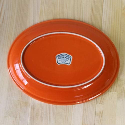 オレンジ プラター（楕円皿)（直径28.5cm）