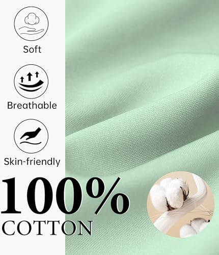 Image of CF Womens 100% Cotton Pajamas Set Button Down Pjs Sets Short Sleeve Top & Long Pants Sleepwear Comfy Loungewear with Pockets