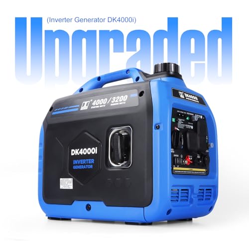 Upgraded Version 4000W Portable Inverter Generator, Low Temperature Start-up, Gas-Powered, Lightweight, Long Run Time, CO Alert, for RV Camping Outdoor Cool (DK4000i) - Image 3