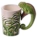 Produktbild Puckator Chameleon geformter Henkel Tasse aus Dolomit-Keramik