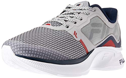 Tênis Racer Move, Fila, Masculino, Prata/Marinho/Vermelho, 40
