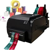 JIANGYUXINLI Stampante Digitale per Nastri Satinati | Stampante Etichette Nastri | Risoluzione 200 DPI velocità 150 MMS | Supporto for Oltre 50 Lingue | for Nastri, Nastri in Nylon